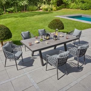 LC Garden Sunrepo Gartenmöbel-Set L 6 (Plätze) Tisch 160/210x100cm