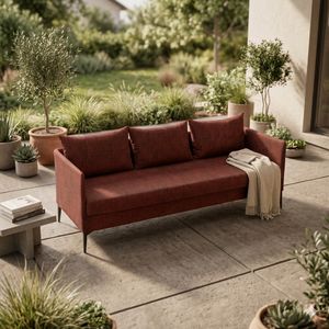 Stern Marta Diningsofa Aluminium/Outdoorstoff