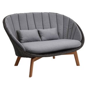 Cane-Line Peacock Gartenloungesofa Teak/Rope/Acryl