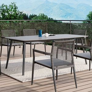 MWH Ropero Gartentisch 210x105cm Aluminium/Sinterstein