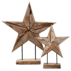OUTLIV. Deko Star Set 2-tlg. Teak Wurzel