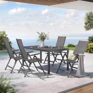 OUTLIV. Jacob Gartenmöbel-Set M (4 Plätze) Tisch 160x90cm
