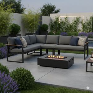 Sungörl Limone Dininglounge Aluminium/Olefin