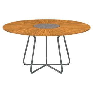 HOUE Circle Gartentisch Aluminium/Bambus