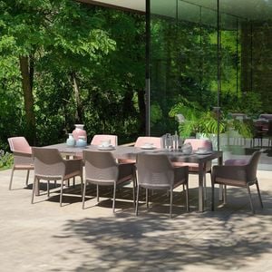 Nardi Net Gartenmöbel-Set 9-tlg. mit Tisch 210/280x100cm