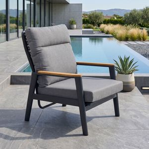 Siena Garden Cortina Loungesessel verstellbar Aluminium/Rope/Polypropylen
