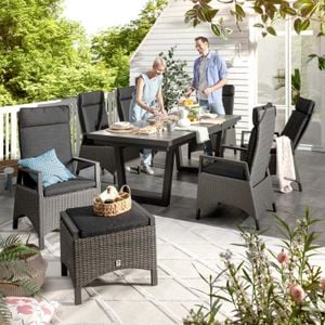 LC Garden Keramo Gartenmöbel-Set 8-tlg. Tisch 200x100cm