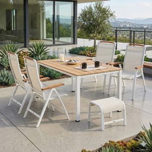 Kettler Memphis Gartenmöbel-Set M (4 Plätze) Tisch 160x95cm