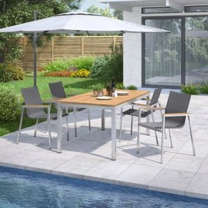 OUTLIV. Rimini Gartenmöbel-Set M (4 Plätze) Tisch 160x90cm