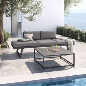 OUTLIV. Lucca Loungeset Aluminium/Kunstfaser