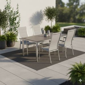 Stern Cardiff Gartenmöbel-Set M (4 Plätze) mit OUTLIV. Tisch 160x90cm