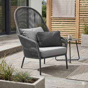 Solpuri Loop Loungesessel Aluminium/Rope