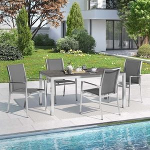 OUTLIV. Oviedo Gartenmöbel-Set M (4 Plätze) Tisch 160x90cm