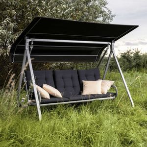 Kettler Paradiso Hollywoodschaukel inkl. Auflage Aluminium/Outdoorgewebe