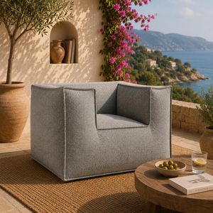 ROOLF Living Silky Loungesessel Polypropylen/Chenille