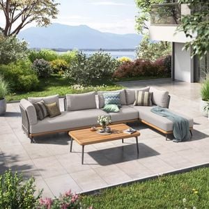 OUTLIV. Ava Ecklounge inkl. Loungetisch Akazie/Rope/Polyester