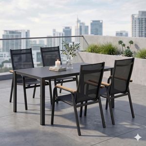 Kettler Granada Gartenmöbel-Set M (4 Plätze) Tisch 160x95cm