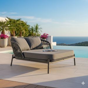 LC Garden Bari Daybed Aluminium/Rope/Olefin