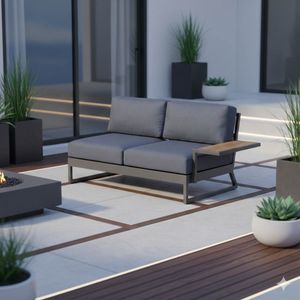 Kettler Ocean Skid Platform Gartenloungesofa Aluminium/Agora