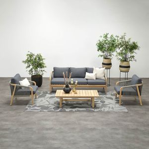 Garden Impressions Santos Loungeset 4-tlg. Akazie/Polster