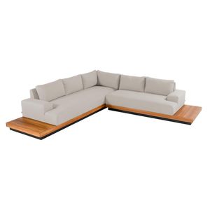 Hartman Santiago Ecklounge Aluminium/Teak/Sunbrella