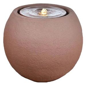 Heissner Ball LED Gartenbrunnen Polystone