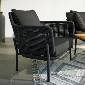 Interliving 7005 Loungesessel Aluminium/Rope/Olefin