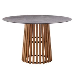 Interliving 7004 Gartentisch Ø125cm Teak/HPL