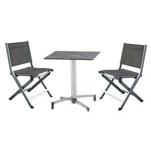 Kettler Basic Plus Gartenmöbel-Set 3-tlg. Tisch 70x70cm