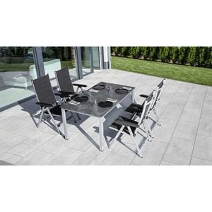 Kettler Basic Plus Padded Gartenmöbelset 5-tlg. Tisch 160x90cm