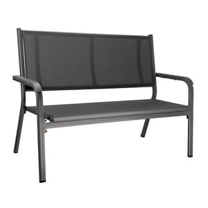 Kettler Basic Plus 2-Sitzer-Gartenbank Aluminium/Textilene