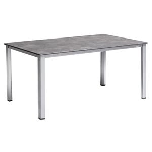 Kettler Cubic Diningtisch 160x90cm Aluminium/Kettalit