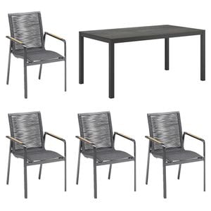 Kettler Diamond Gartenmöbel-Set M (4 Plätze) mit OUTLIV. Tisch 160x90 cm
