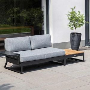 Kettler Ocean Skid Platform Gartensofa mit Loungetisch Alu/Olefin