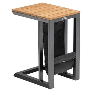 Kettler Ocean Skid Beistelltisch Garten 70x30cm Aluminium/Teak