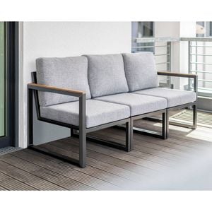 Kettler Ocean Skid City Line Gartensofa Aluminium/Olefin