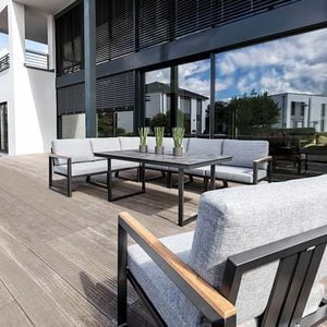 Kettler Ocean Skid Dininglounge 8-tlg. Aluminium/Olefin