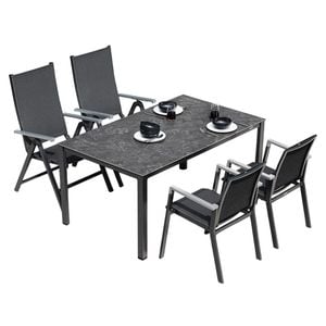 Kettler Rasmus Gartenmöbelset 5-tlg. mit Tisch 160x95cm