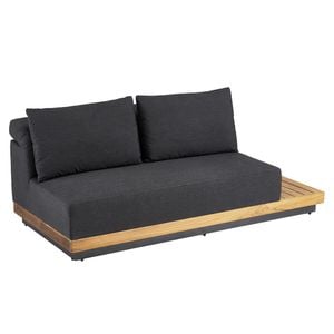 Kettler Royal Platform Loungebank Aluminium/Teak/Sunbrella