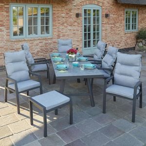 LC Garden Bondino Gartenmöbel-Set L (6 Plätze) Tisch 160/210x90cm