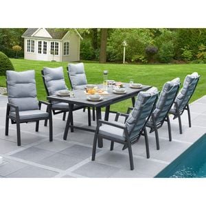 LC Garden Bondino II Gartenmöbel-Set L (6 Plätze) Tisch 160/210x90cm