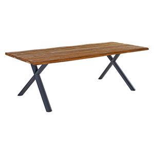 LC Garden Riviona Gartentisch 240x100cm Edelstahl/Teakholz
