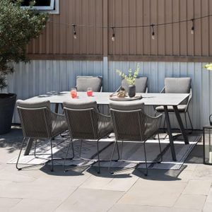 LifestyleGarden Opal Gartenmöbel-Set L (6 Plätze) Tisch 220x90cm
