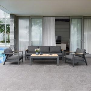 LifestyleGarden Palau Loungeset 4-tlg. Aluminium/Olefin