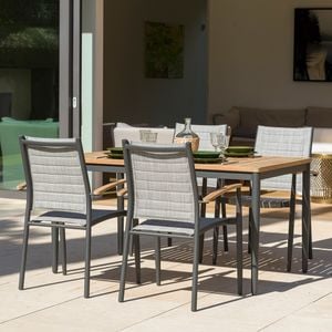 LifestyleGarden Topaz Gartenmöbel-Set M (4 Plätze) Tisch 144x90cm