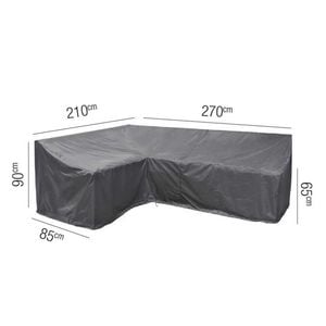 AeroCover Schutzhülle für Ecklounge 270x210x85x65/90cm Polyester