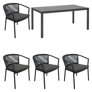 OUTLIV. Mata Gartenmöbelset 5-tlg. Tisch 160x90cm