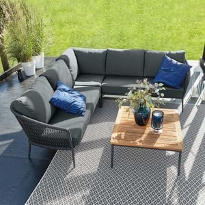 Musterring Ibiza Ecklounge Aluminium/Kordel