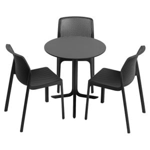 Nardi Bit Gartenmöbel-Set 4-tlg. Tisch Ø60,5cm