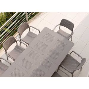 Nardi Bora Gartenmöbel-Set 9-tlg. Tisch 160/220x100cm